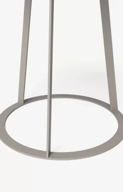 Outlet JOOP! ROUND side table with smoked oak plate, 45 x 52 cm in taupe/anthracite