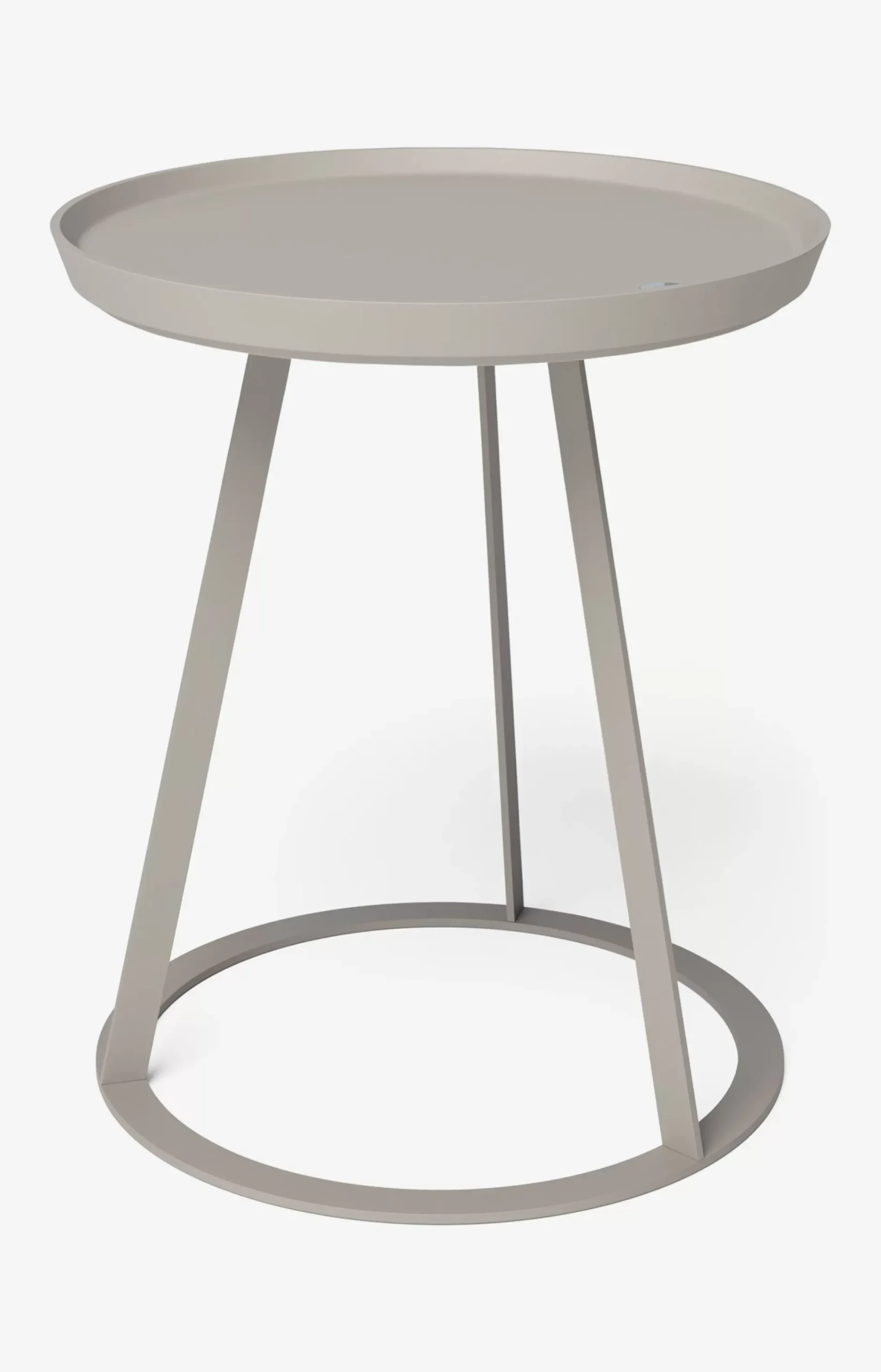 Outlet JOOP! ROUND side table with painted wood fibre plate, 45 x 47 cm in taupe