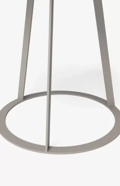 Outlet JOOP! ROUND side table with painted wood fibre plate, 45 x 47 cm in taupe