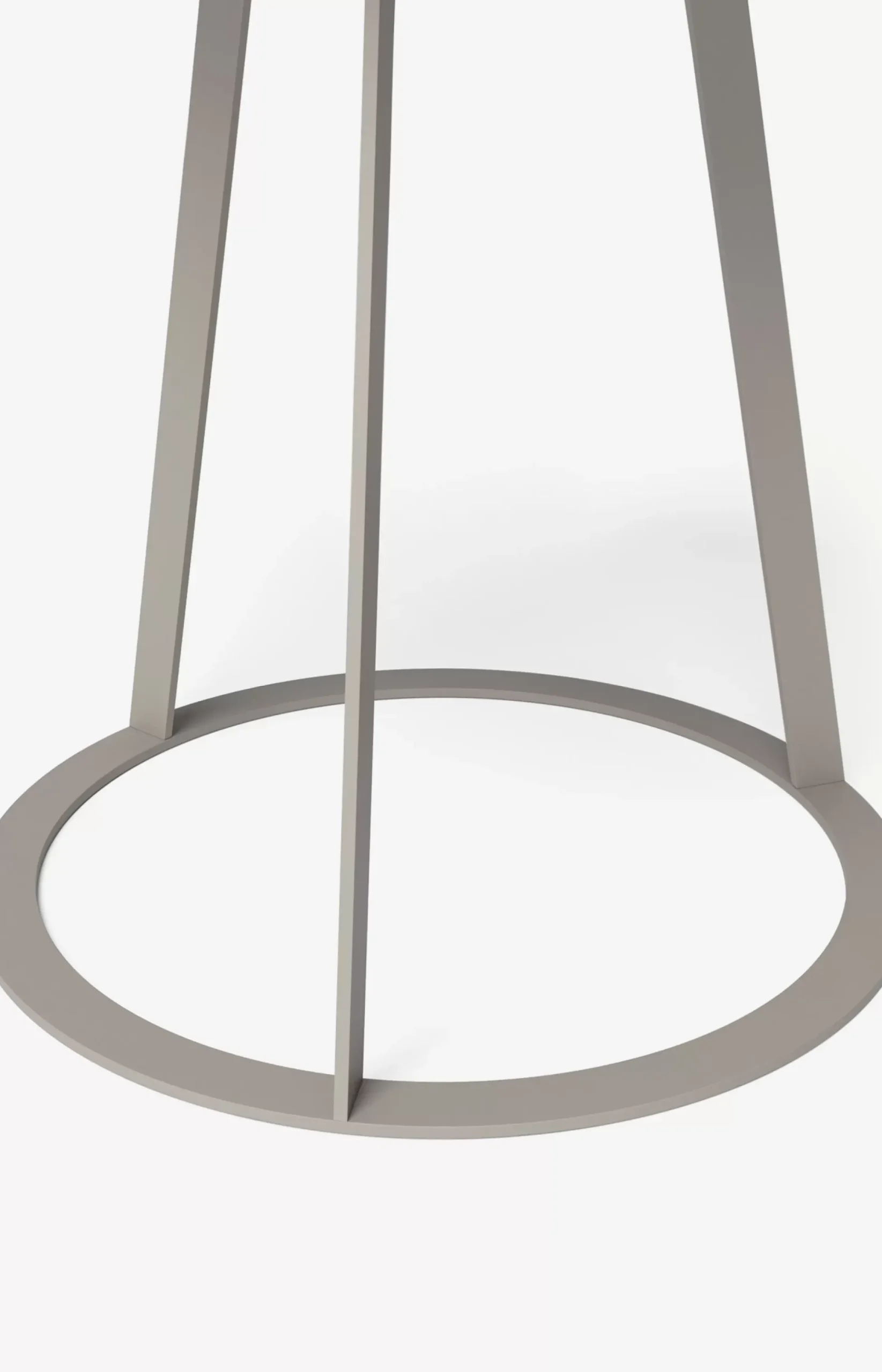 Outlet JOOP! ROUND side table with painted wood fibre plate, 45 x 47 cm in taupe