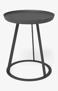 Outlet JOOP! ROUND side table with painted wood fibre plate, 45 x 47 cm in anthracite