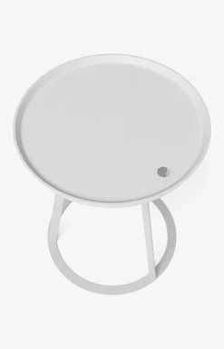 Discount JOOP! ROUND side table with painted wood fibre plate, 45 x 52 cm in white
