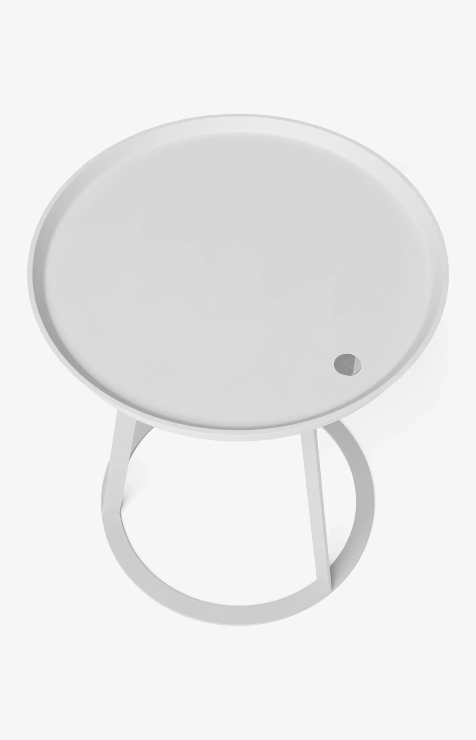Discount JOOP! ROUND side table with painted wood fibre plate, 45 x 52 cm in white