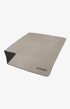 Online JOOP! UNI-DOUBLEFACE blanket in Stone/anthracite