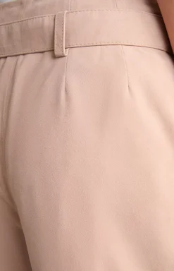 Clearance JOOP! Kidskin Suede Leather Trousers in light brown