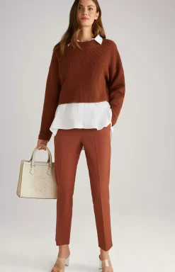 Outlet JOOP! Knitted jumper in copper brown