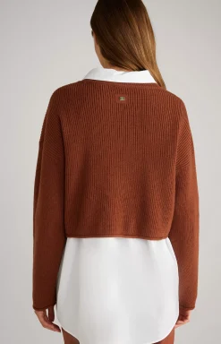 Outlet JOOP! Knitted jumper in copper brown