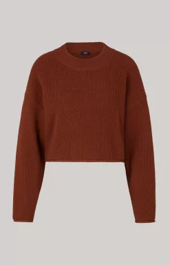 Outlet JOOP! Knitted jumper in copper brown