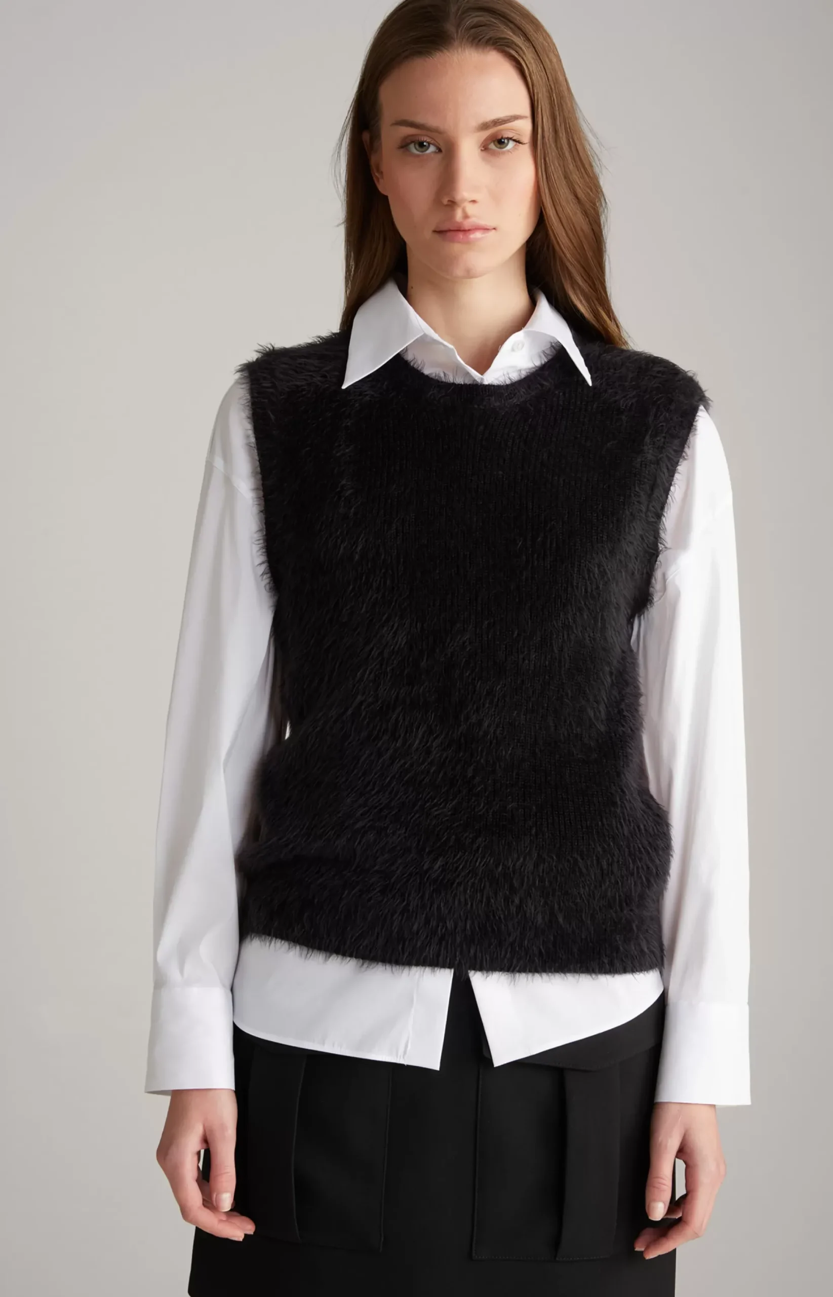 Online JOOP! Knitted Sleeveless Top in black