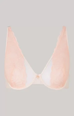 Hot JOOP! Lace Underwire Bra in apricot/blush