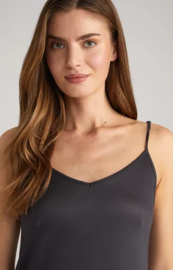 Online JOOP! Lace-trimmed Spaghetti Strap Top in anthracite