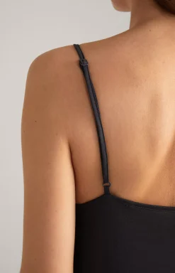 Online JOOP! Lace-trimmed Spaghetti Strap Top in anthracite