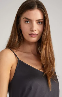 Discount JOOP! Lace-trimmed Spaghetti Strap Top in anthracite