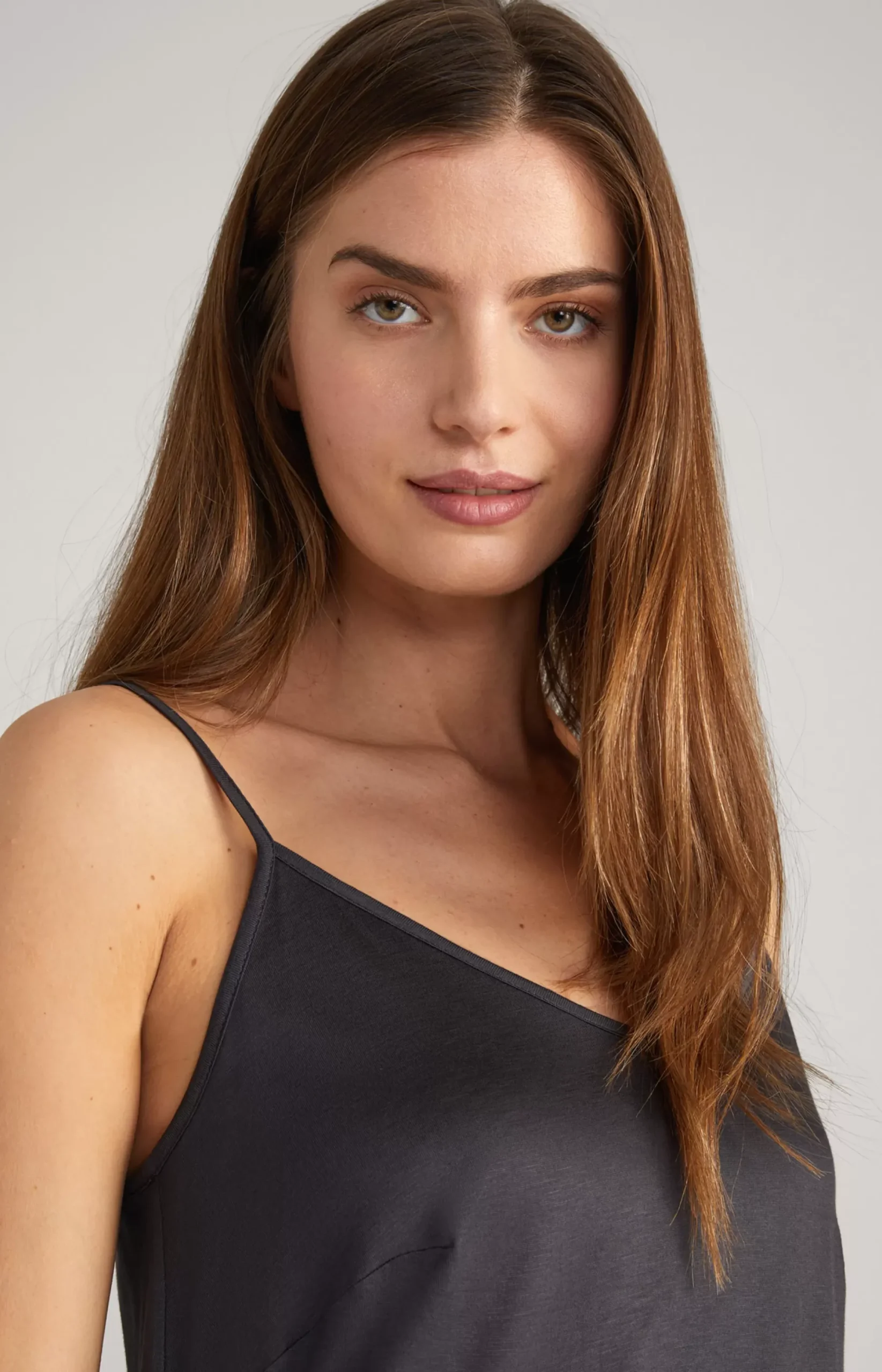 Discount JOOP! Lace-trimmed Spaghetti Strap Top in anthracite