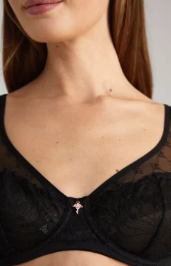 Discount JOOP! Lace-trimmed Underwired Bra in black