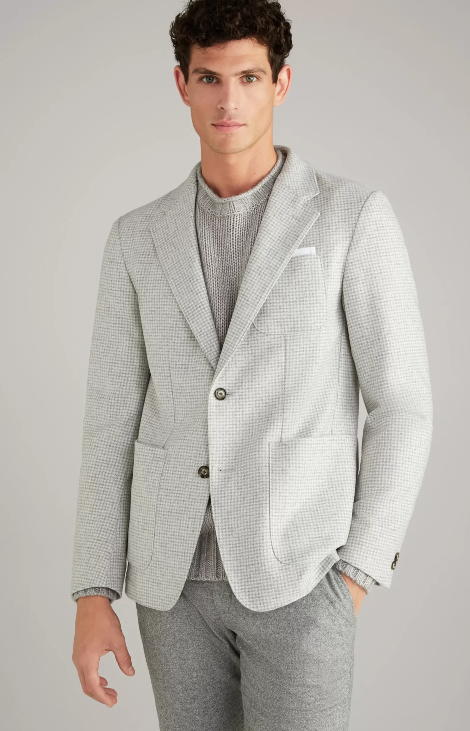 JOOP! Laig Jacket in light grey/off-white