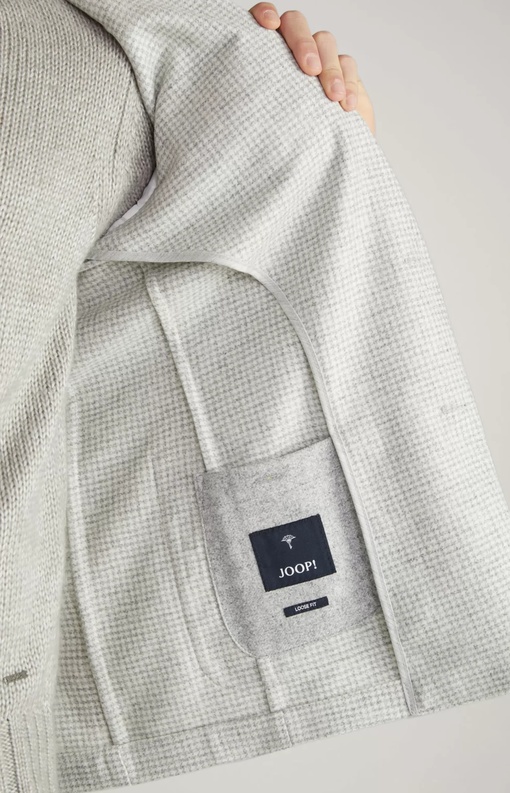 JOOP! Laig Jacket in light grey/off-white