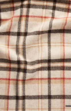 JOOP! Lamazi Scarf in a /Red Pattern beige