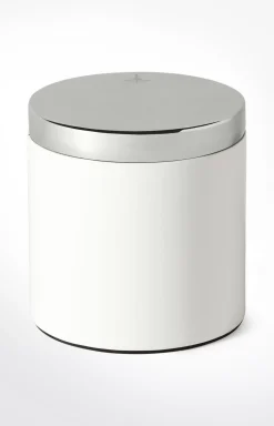 Hot JOOP! Large Chromeline storage box, silver/white plain light beige