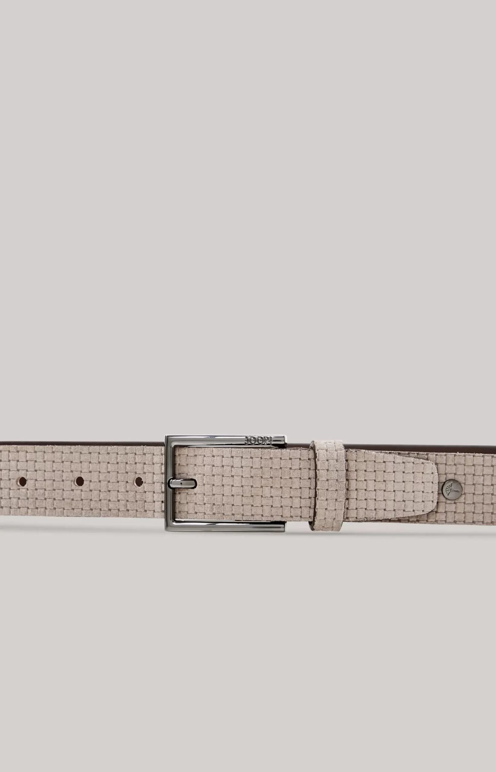 Discount JOOP! leather belt in light grey