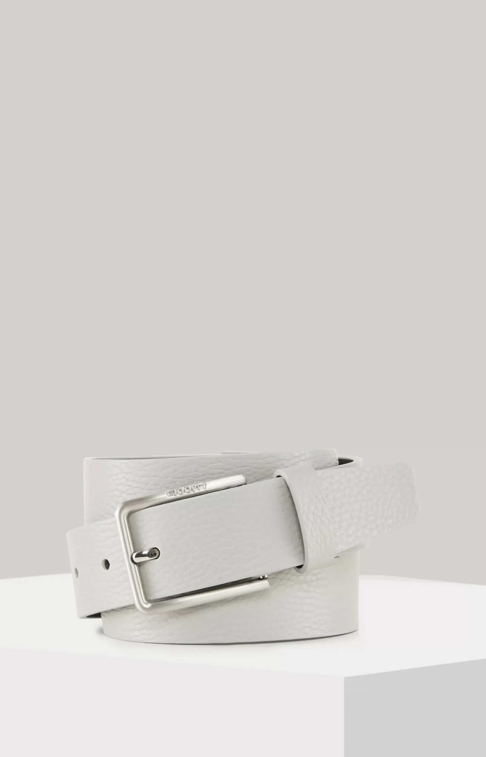 Outlet JOOP! leather belt in light grey