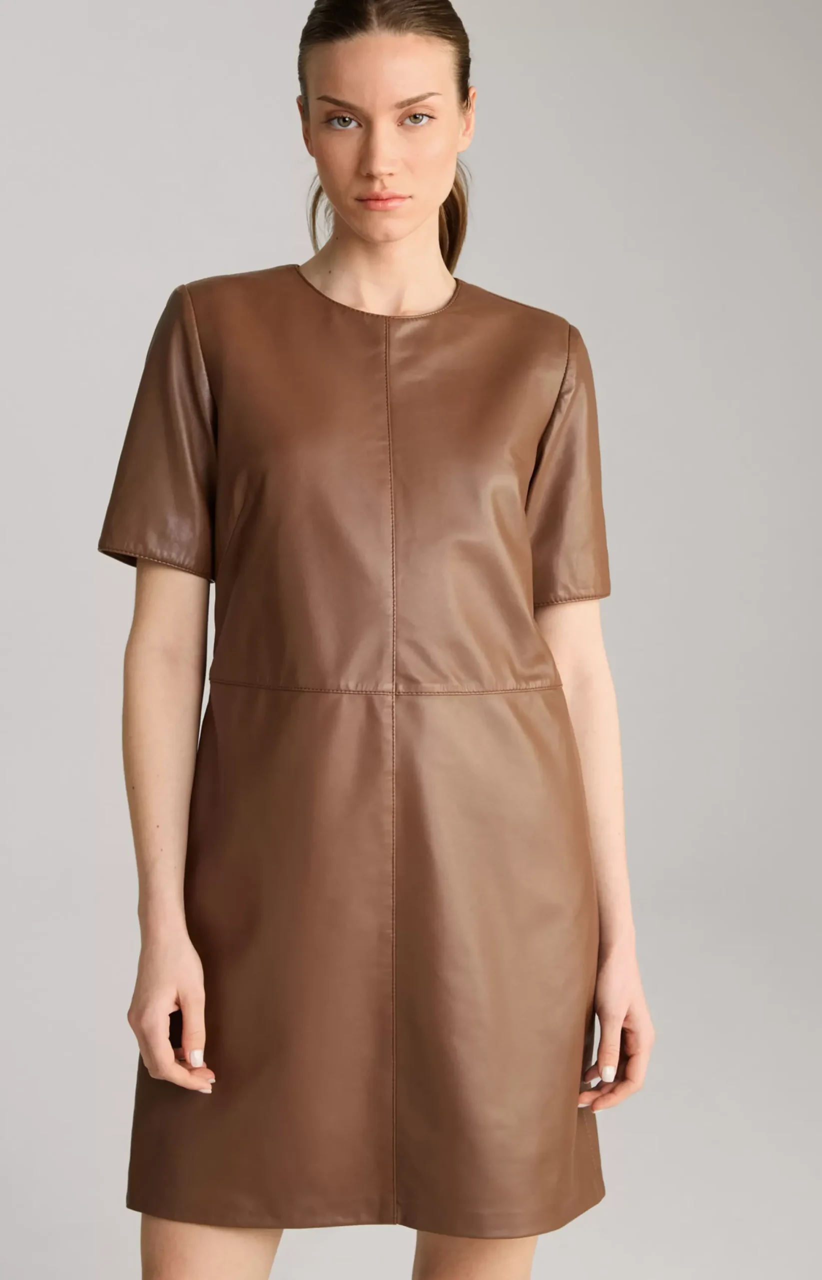 New JOOP! Leather Dress in brown