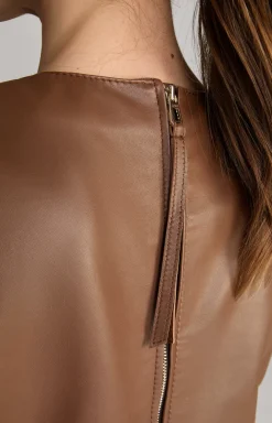 New JOOP! Leather Dress in brown