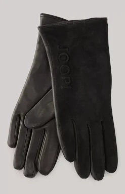 Online JOOP! Leather Gloves in black