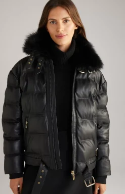 Online JOOP! Leather Jacket in black