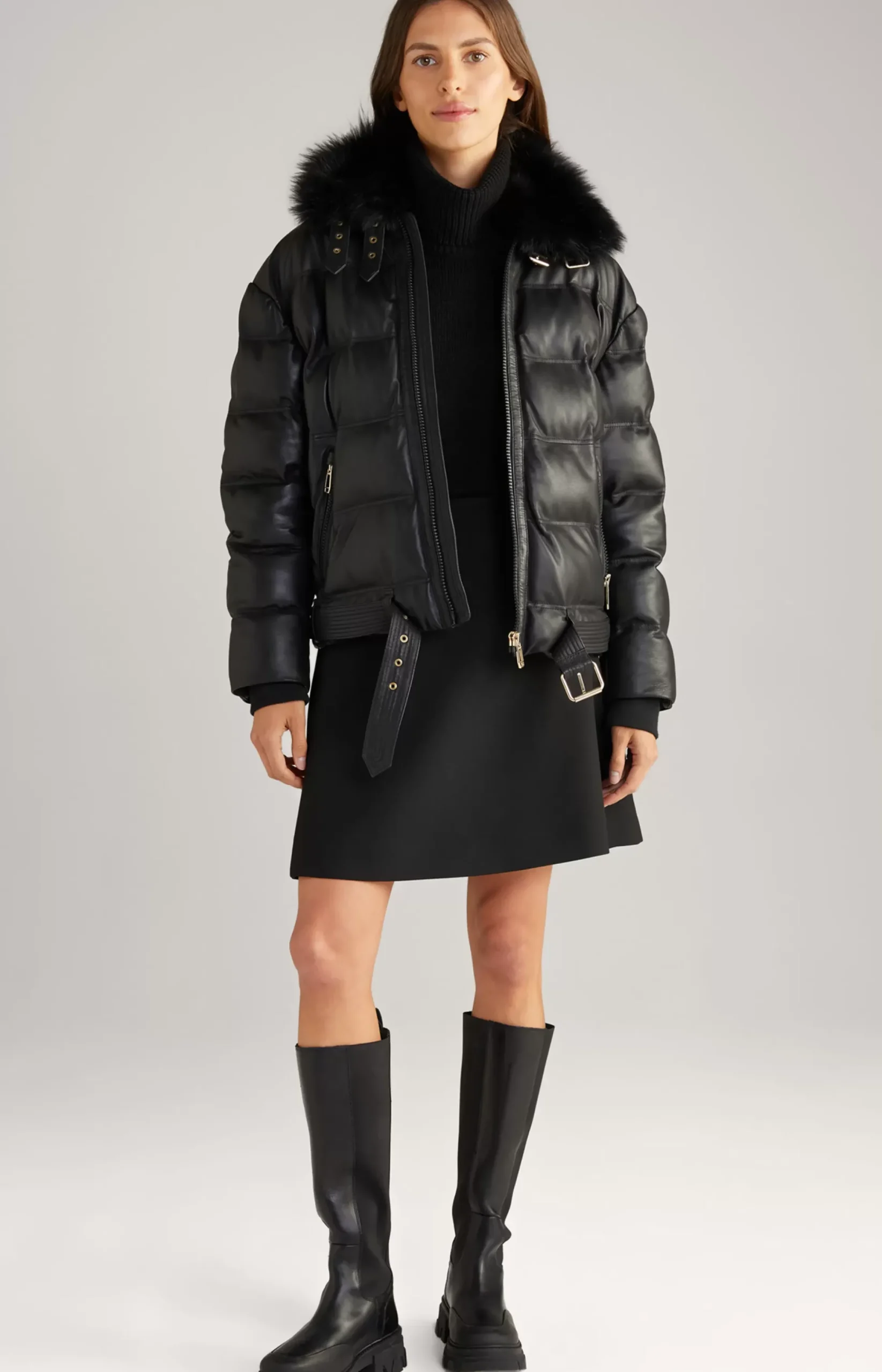 Online JOOP! Leather Jacket in black