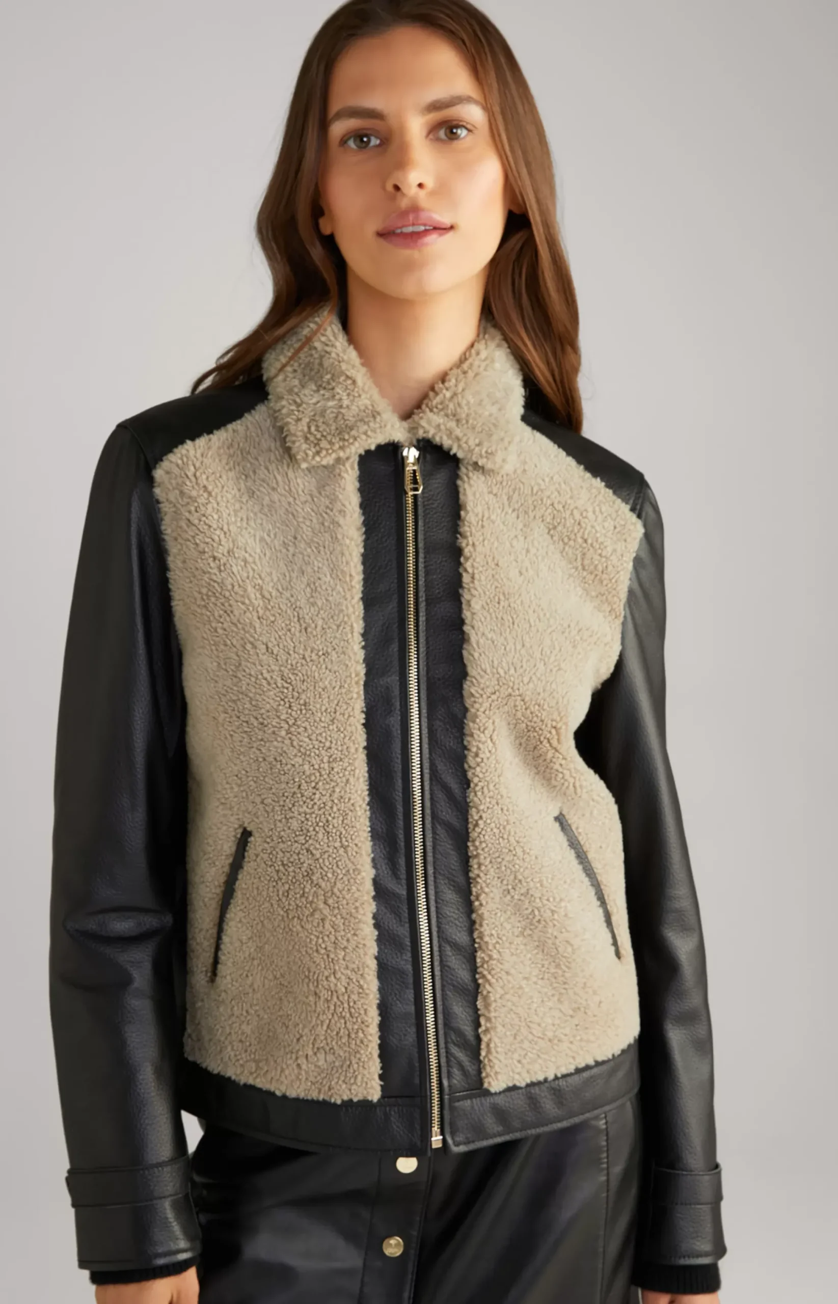 Outlet JOOP! Leather Jacket in black