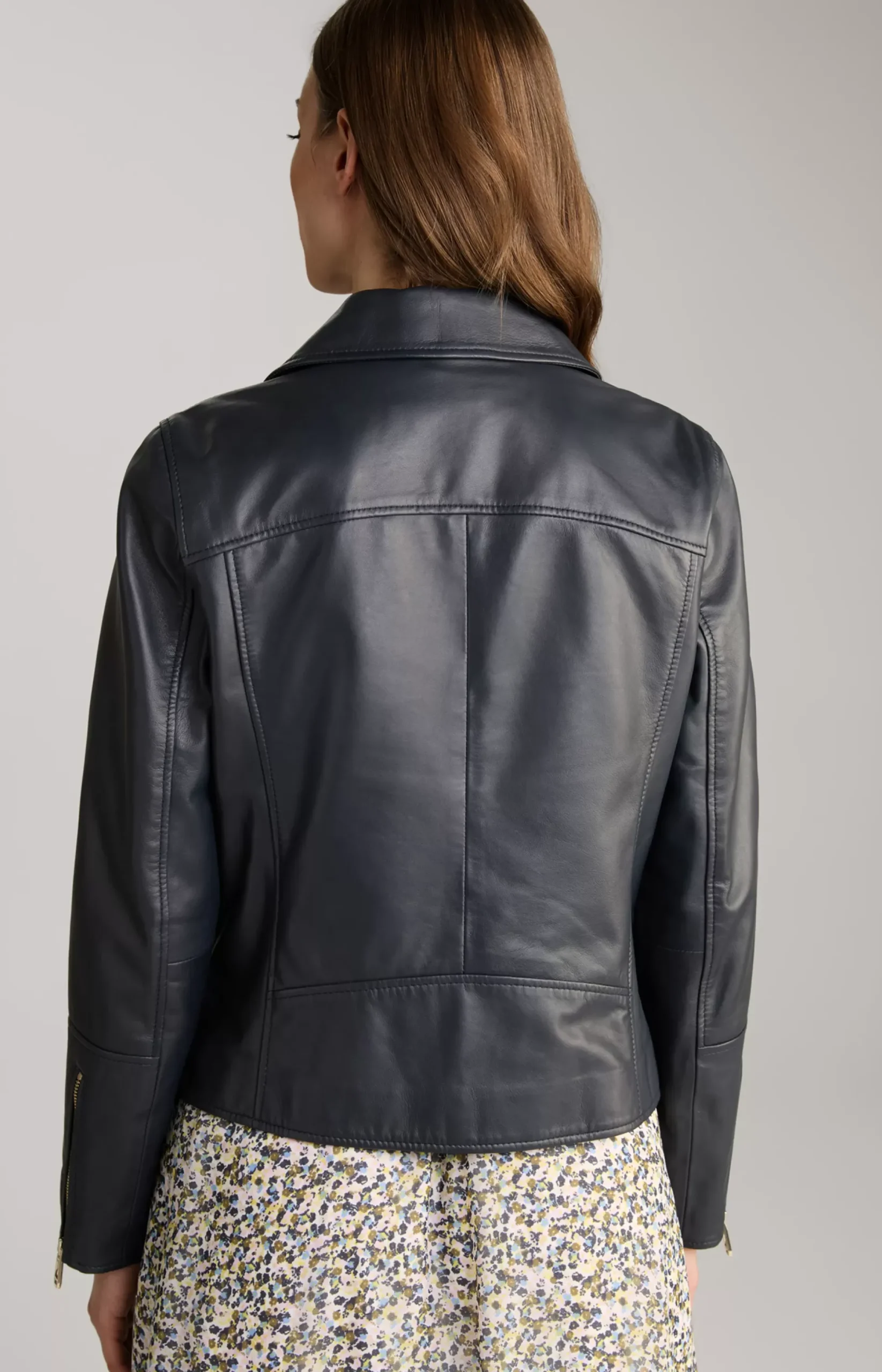 JOOP! Leather Jacket in navy