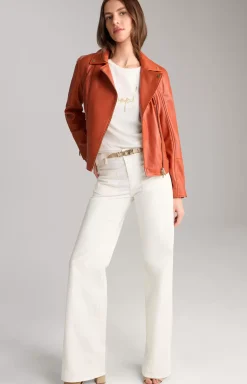 New JOOP! Leather Jacket in orange