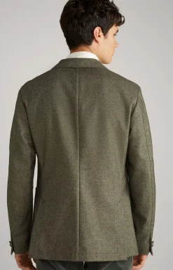 JOOP! Lenderson double-breasted jacket in mottled green