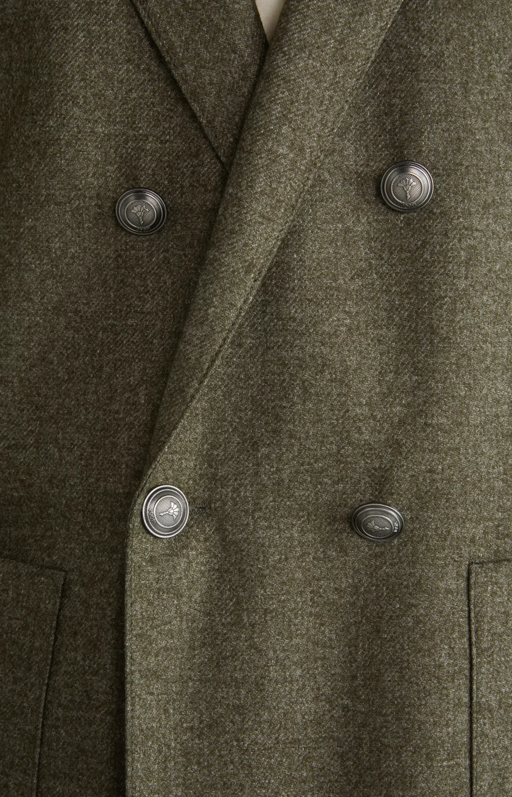 JOOP! Lenderson double-breasted jacket in mottled green