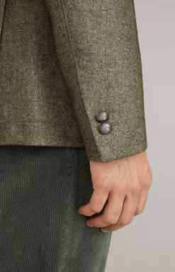 JOOP! Lenderson double-breasted jacket in mottled green