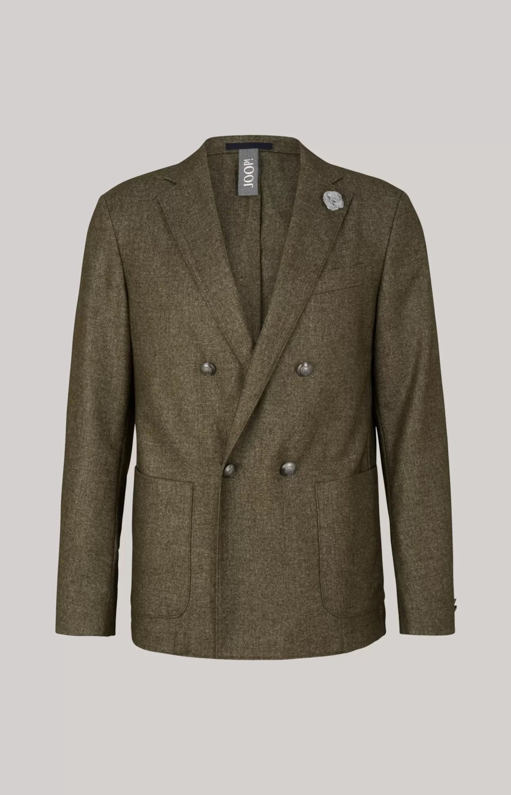 JOOP! Lenderson double-breasted jacket in mottled green