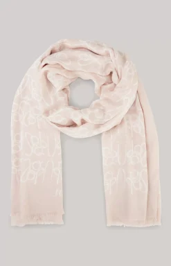 Online JOOP! Logo Scarf in Rosé Natural                    