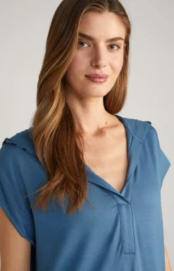 Sale JOOP! Long Loungewear Shirt in Ocean blue