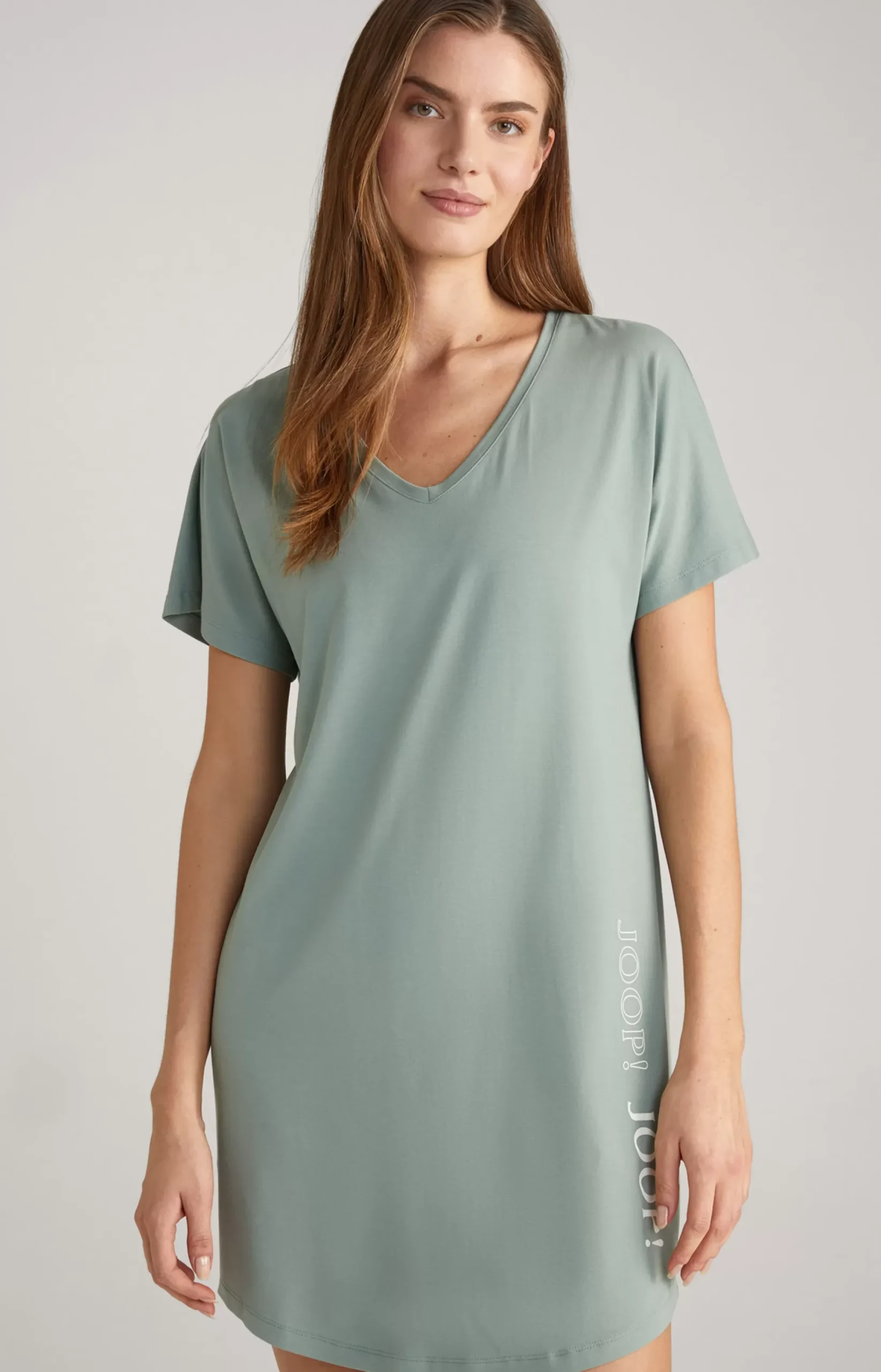Sale JOOP! Long Loungewear Shirt in Sea Grass mint
