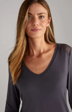 Sale JOOP! Long Sleeve Loungewear Top in anthracite