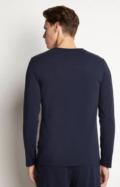 Best JOOP! Long Sleeve Loungewear Top in Dark Blue navy