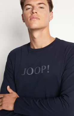 Best JOOP! Long Sleeve Loungewear Top in Dark Blue navy