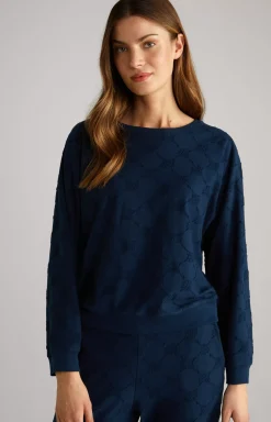 New JOOP! Long-Sleeve Loungewear Top in dark blue