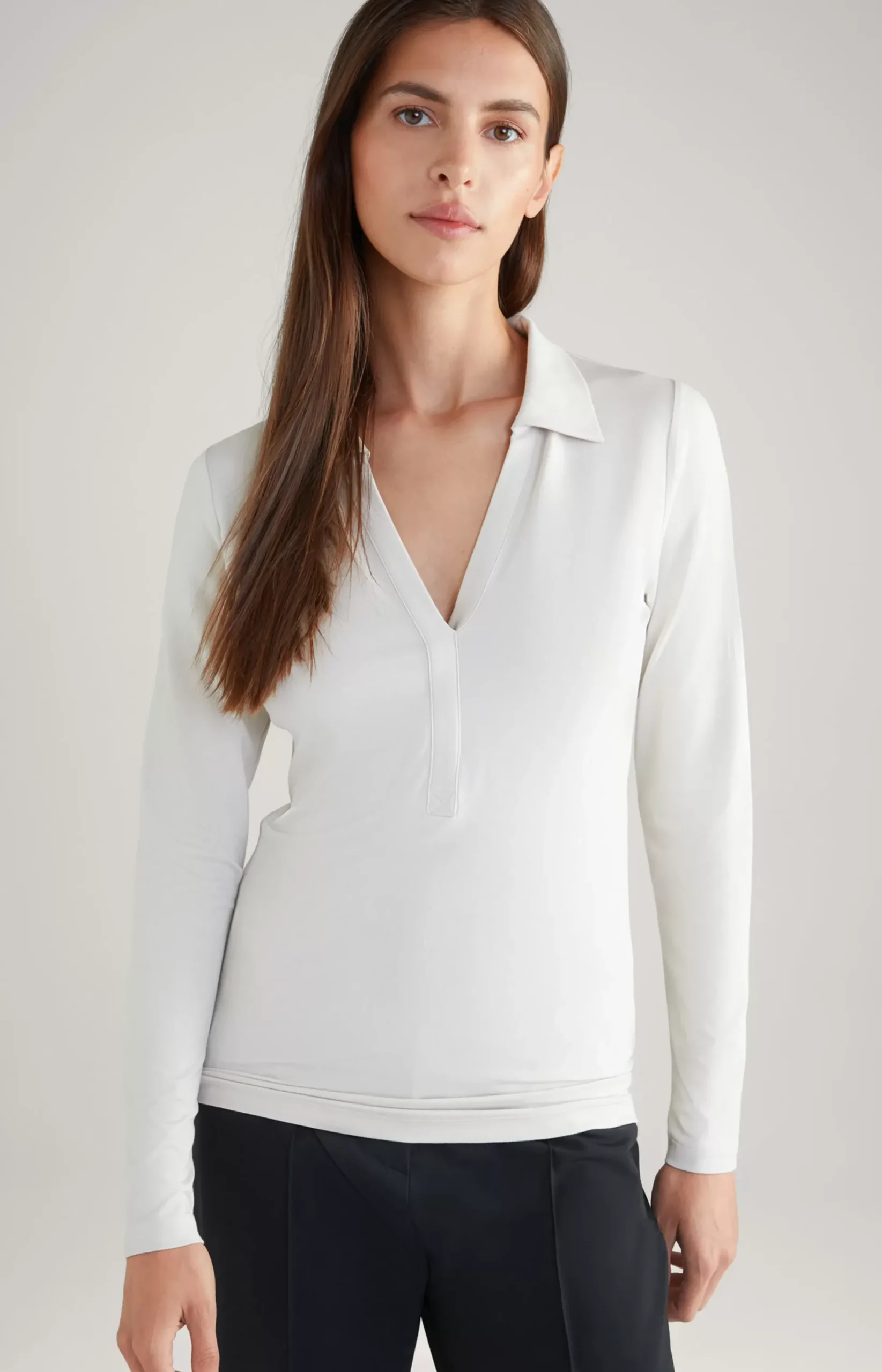 Discount JOOP! Long-sleeved Polo Shirt in light beige