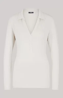 Discount JOOP! Long-sleeved Polo Shirt in light beige