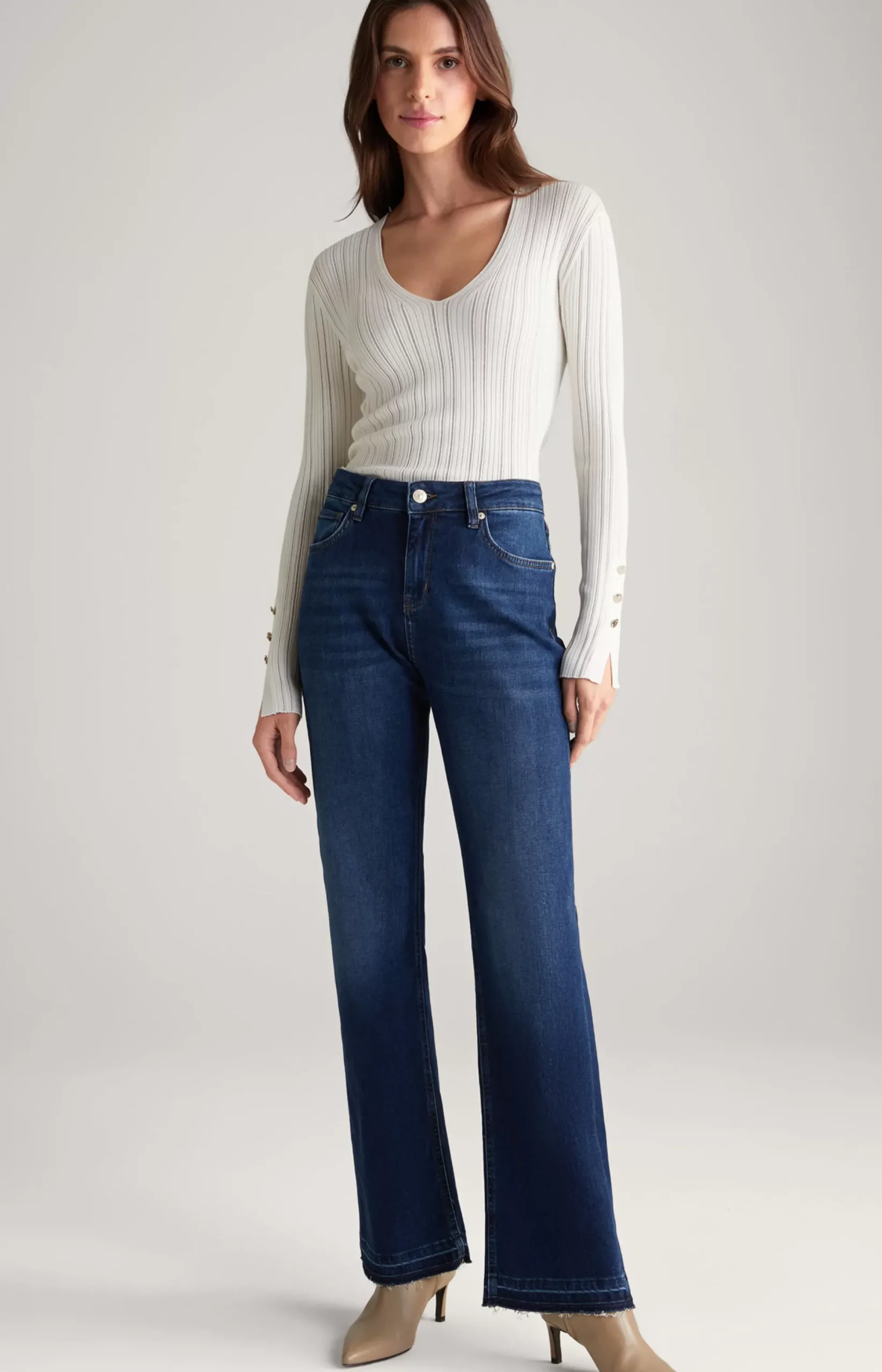 Hot JOOP! Long-sleeved Top in ecru