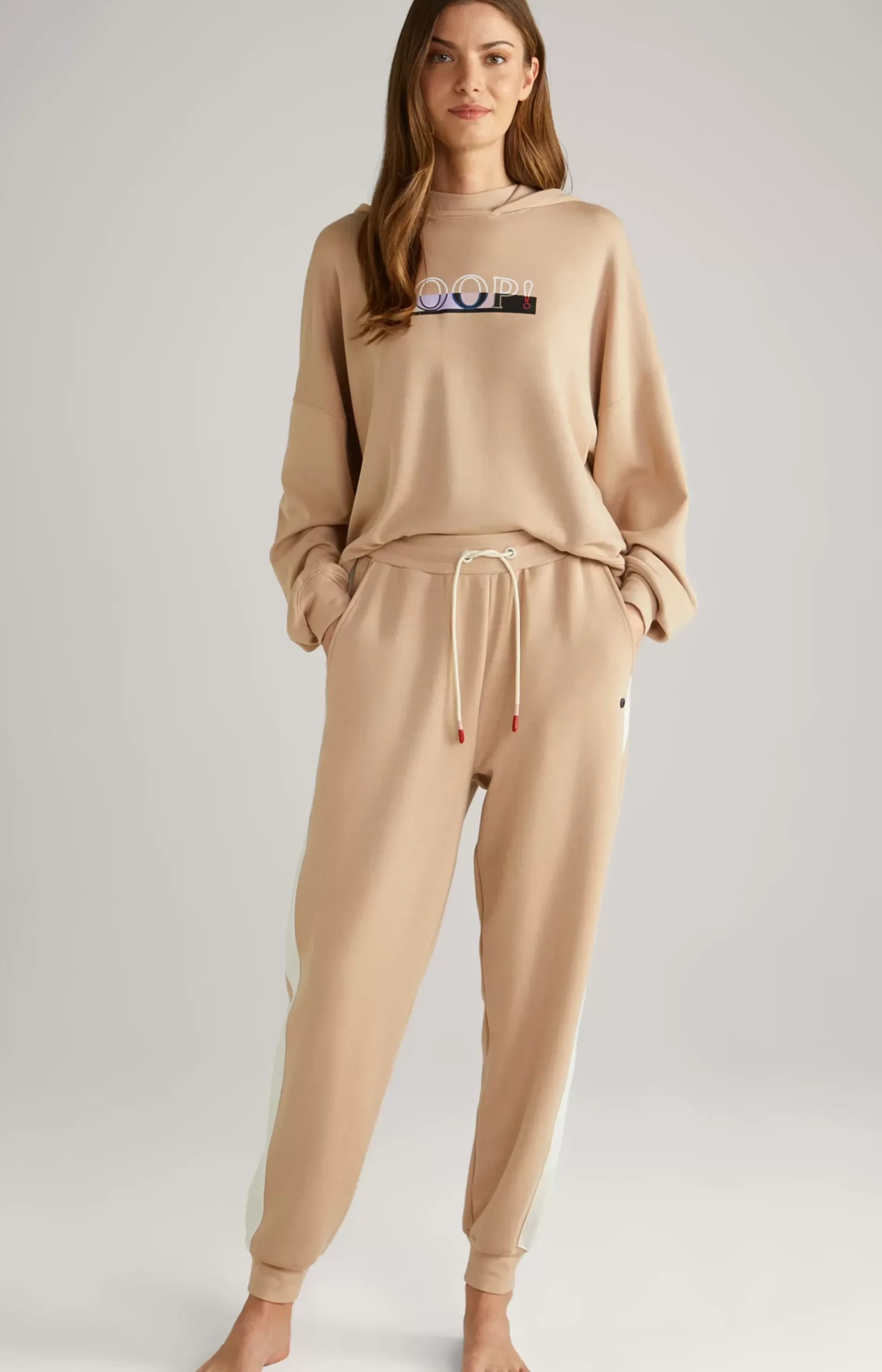 Discount JOOP! Loungewear Joggers in beige/ecru