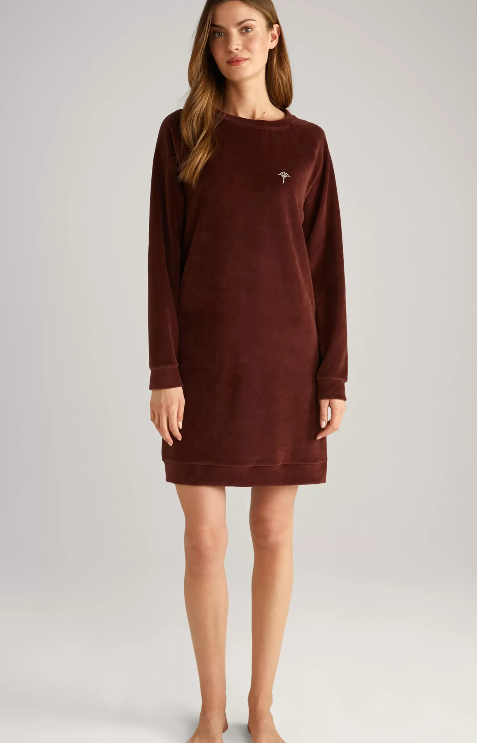 JOOP! Loungewear Long Sweater in coffee