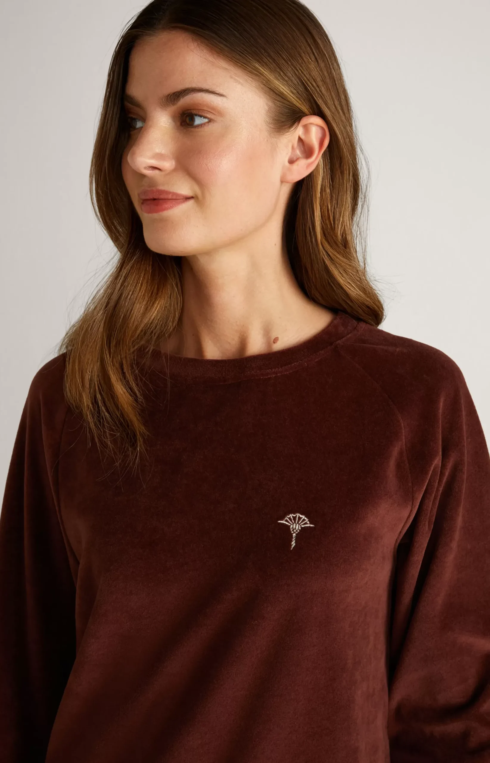 JOOP! Loungewear Long Sweater in coffee